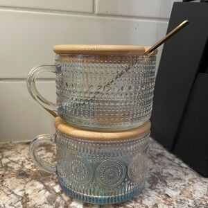 Iridescent coffee mugs